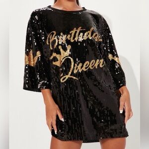 Fashion Nova Black Sequin Dress
